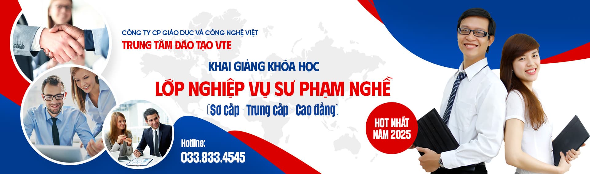 Trung tâm Đào tạo VTE khai giảng khóa Lớp nghiệp vụ sư phạm nghề (Sơ cấp - Trung cấp - Cao đẳng), hotline 033.833.4545